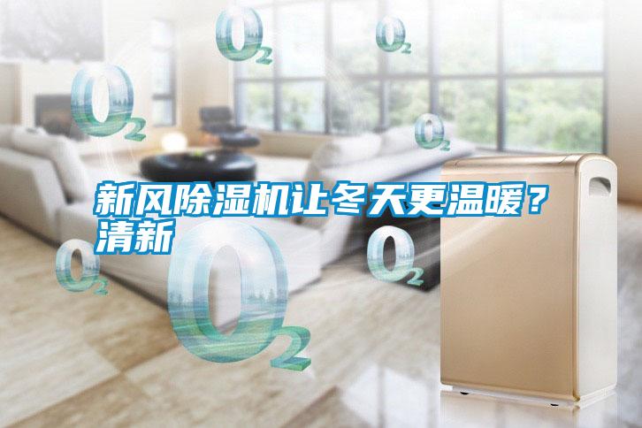 新風除濕機讓冬天更溫暖?清新