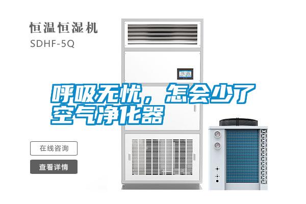 呼吸無憂，怎會少了空氣凈化器