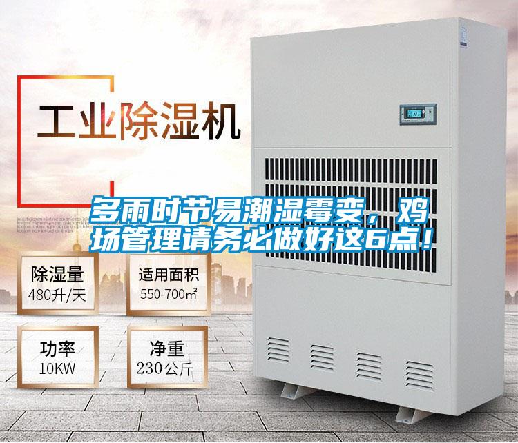 多雨時節易潮濕霉變，雞場管理請務必做好這6點！