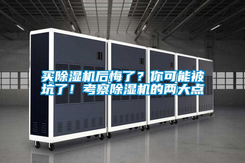 買除濕機后悔了？你可能被坑了！考察除濕機的兩大點
