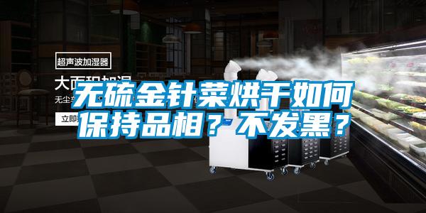 無硫金針菜烘干如何保持品相？不發黑？