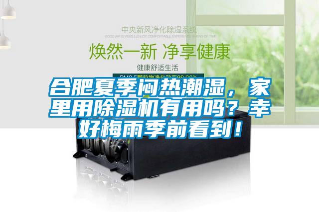 合肥夏季悶熱潮濕，家里用除濕機有用嗎？幸好梅雨季前看到！