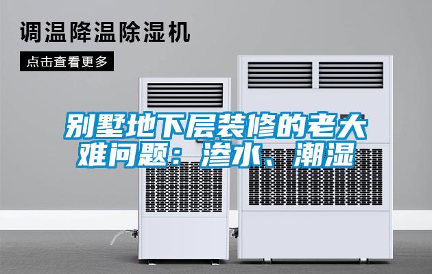 別墅地下層裝修的老大難問(wèn)題：滲水、潮濕